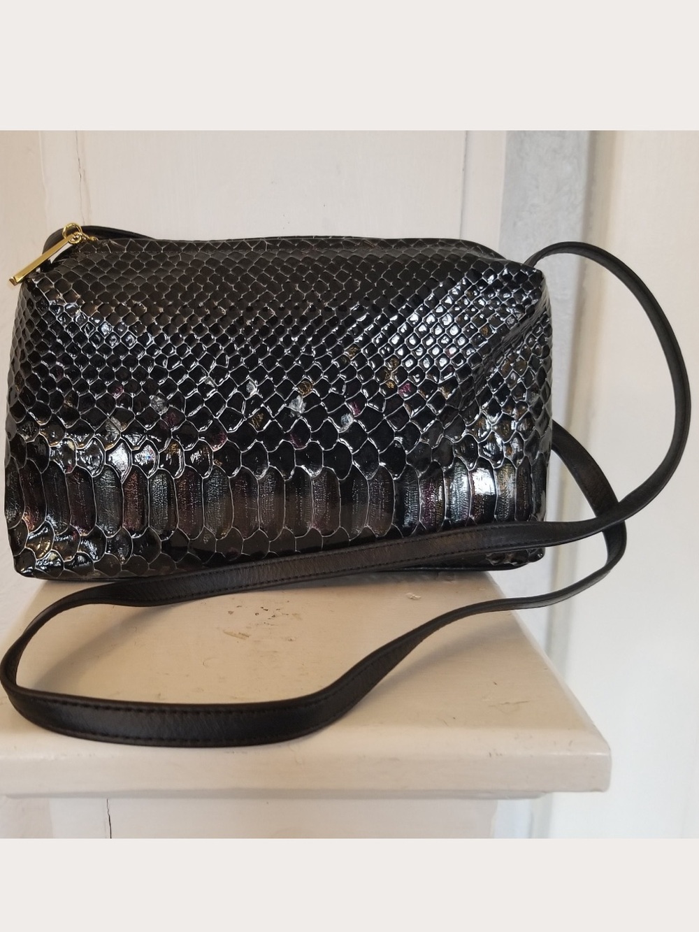 Vintage 1980's Valerie Jean Leather Purse / Shoulder Bag